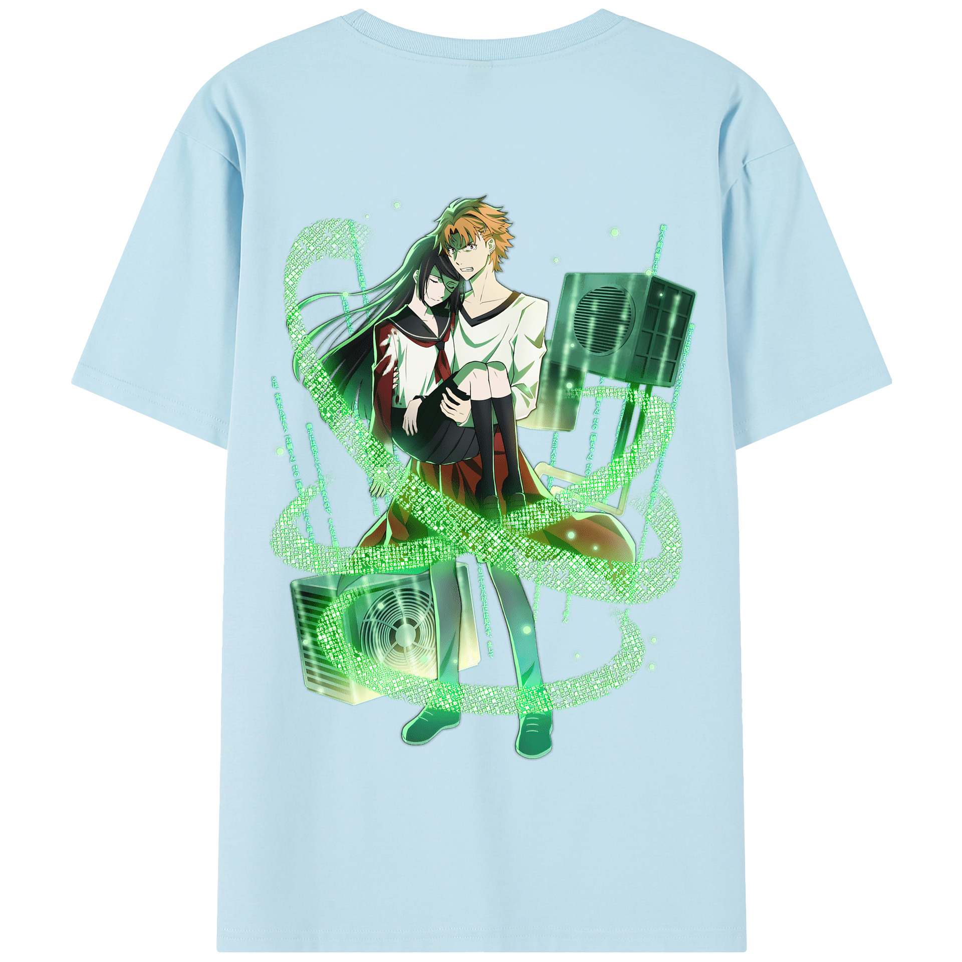 （画像用） 文豪ストレイドッグス Bungo Stray Dogs 綿100％半袖Tシャツ（背面プリント）